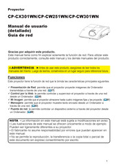 PJLink CP-CX301WN Manual De Usuario