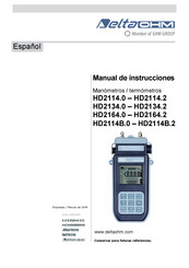 Delta OHM HD2114.0 Manual De Instrucciones