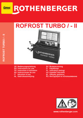 Rothenberger Rofrost Turbo II Serie Instrucciones De Uso