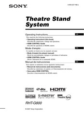 Sony RHT-G800 Manual De Instrucciones