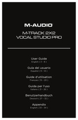 M-Audio M-Track 2X2  Vocal Studio Pro Guia Del Usuario