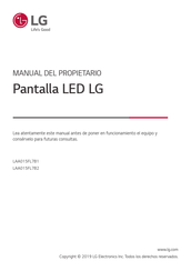 LG LAA015FL7B2 Manual Del Propietário