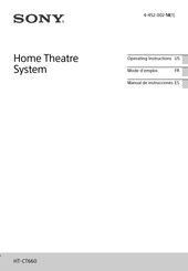 Sony HT-CT660 Manual De Instrucciones