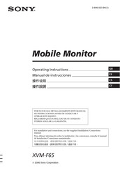 Sony XVM-F65 Manual De Instrucciones