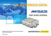 Epson EMP-8200 Guía De Referencia Rápida