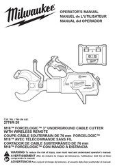 Milwaukee 2776R-20 Manual Del Operador