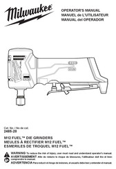 Milwaukee 2485-20 Manual Del Operador