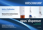 Hirschmann opus dispenser Manual De Instrucciones