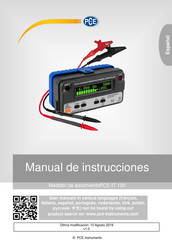 PCE Instruments PCE-IT 120 Manual De Instrucciones