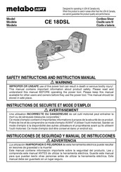 Metabo HPT CE 18DSL Manual De Instrucciones