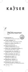 KAYSER INOXcreamer 4101 Instrucciones De Uso