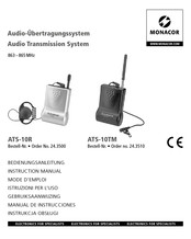 Monacor ATS-10R Manual De Instrucciones