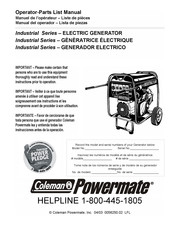 Coleman Powermate Industrial Serie Manual Del Operador