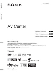 Sony XAV-60 Manual De Instrucciones