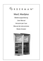 Orderman Max2 Manual De Instrucciones