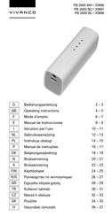 Vivanco PB 2600 BL Manual De Instrucciones