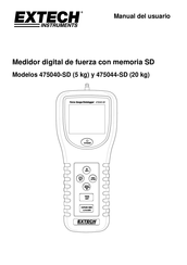 Extech Instruments 475044-SD Manual Del Usuario