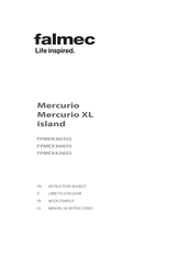 FALMEC Mercurio XL island Serie Manual De Instrucciones