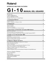 Roland GI-10 Manual Del Usuario