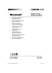 EINHELL GE-EM 1536 HW Manual De Instrucciones