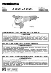 Metabo HPT G 12SE3 Manual De Instrucciones
