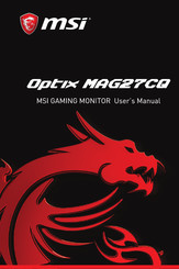 MSI Optix MAG27CQ Instrucciones De Instalación