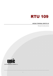 EDEC RTU 109 Manual De Instrucciones