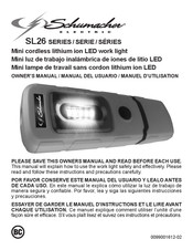 Schumacher Electric SL26 Serie Manual Del Usuario