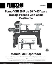 Rikon Power Tools 70-3040 Manual Del Operador