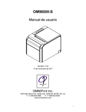 OmniPrint OM9500II-S Manual De Usuario