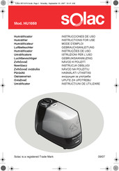 SOLAC HU1050 Instrucciones De Uso