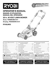 Ryobi RY40LM03 Manual Del Operador