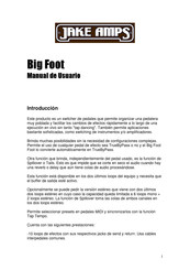 Jake Amps Big Foot Manual De Usuario