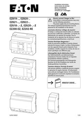 Eaton EZ819 Serie Instrucciones De Montaje