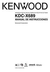 Kenwood KDC-X689 Manual De Instrucciones