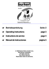 Burkert 6223 Manual De Instrucciones