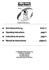 Burkert 5413 Manual De Instrucciones