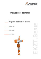 unicraft EKZT 1000 Instrucciones De Manejo