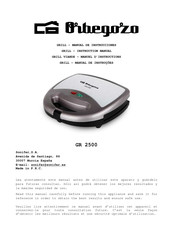 Orbegozo GR 2500 Manual De Instrucciones