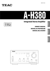 Teac A-H380 Manual Del Usuario