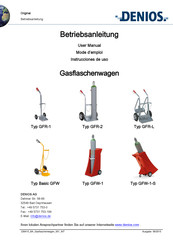 Denios GFR-1 Instrucciones De Uso