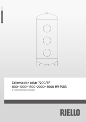 Riello 7200/3F-1000 HV PLUS Instrucciones Para El Instalador