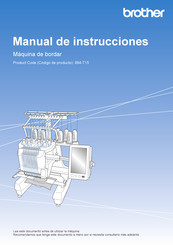 Brother 884-T15 Manual De Instrucciones