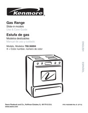 Sears Kenmore 790.3669 Serie Manual De Uso Y Cuidado