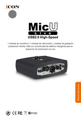 ICON ProAudio MicU Live Manual Del Usuario