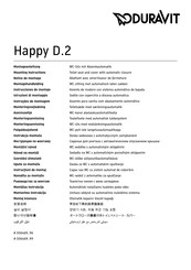 DURAVIT Happy D.2 Instrucciones De Montaje