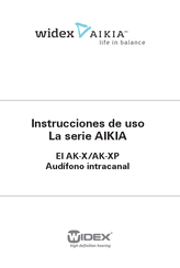 Widex AK-XP Instrucciones De Uso