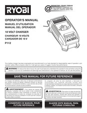 Ryobi P112 Manual Del Operador