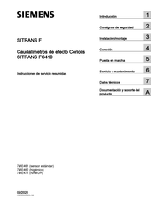 Siemens SITRANS FC410 Instrucciones De Servicio