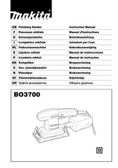 Makita BO3700 Manual De Instrucciones